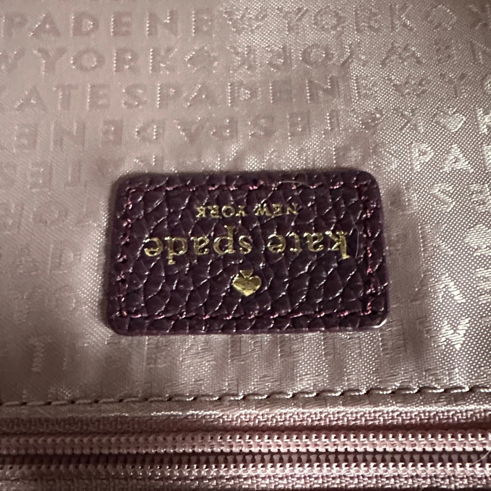 Kate Spade “Kassandra” Sequoia Avenue Satchel – Deep Plum (513) - Picture 4 of 9